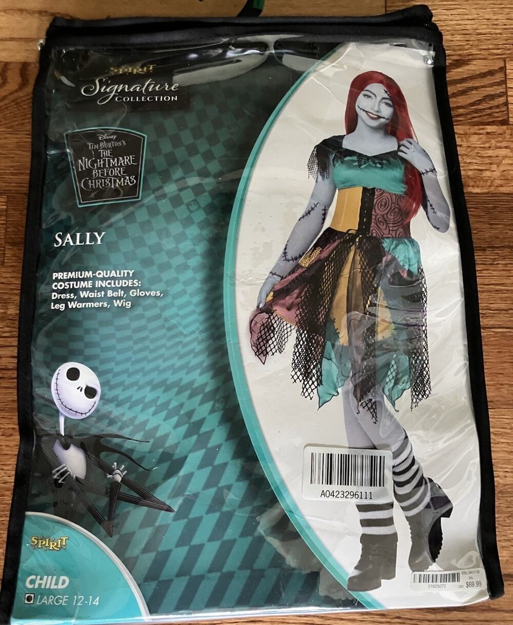 Spirit Halloween The Nightmare Before Christmas Sally Costume Child Large 12-14